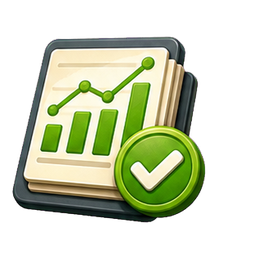 Transparent high contrast Crops & Cash entity icons for land, seed, equipment, market, and review